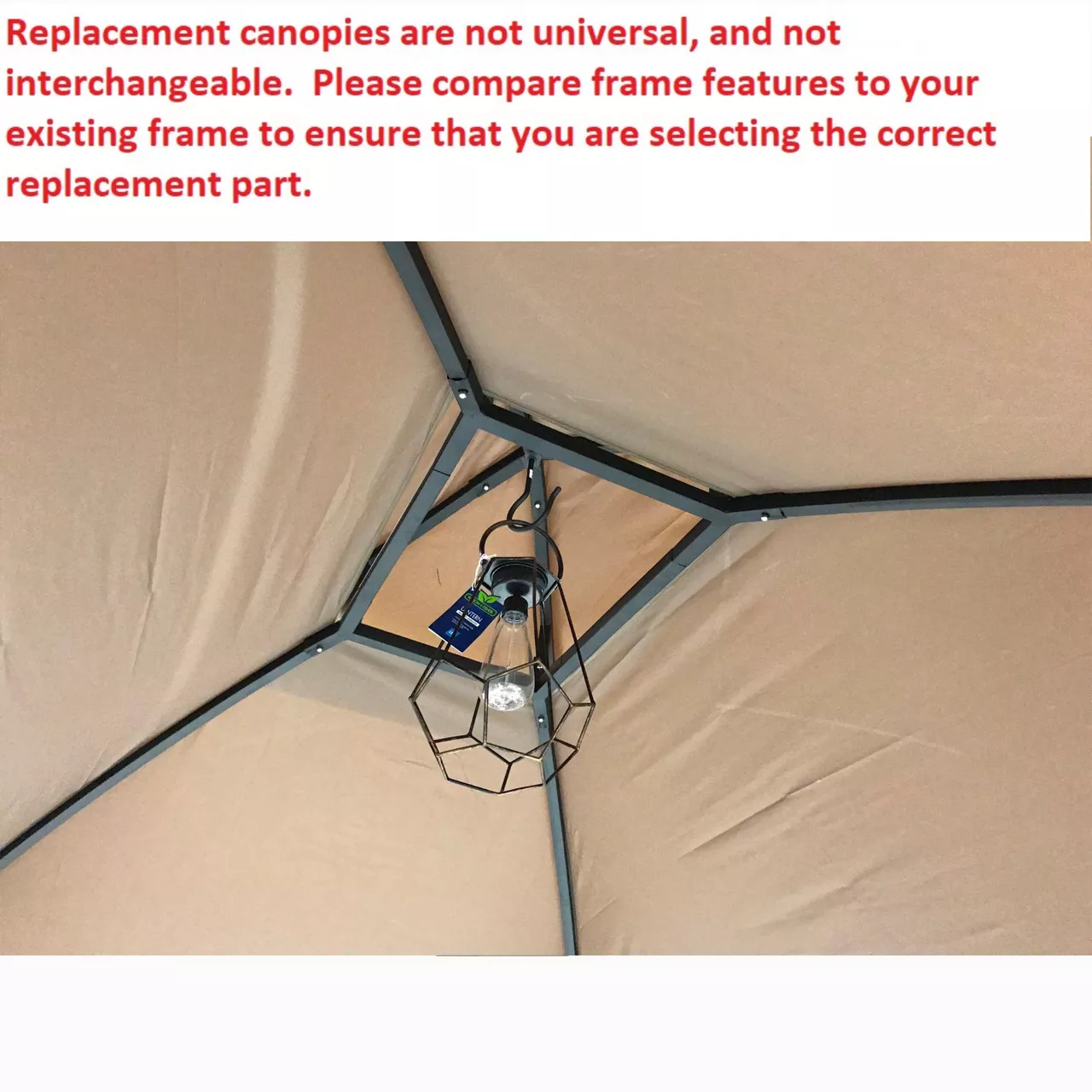 Pinehurst Grill Gazebo Beige Damask Replacement Canopy 7 Pinehurst Grill Gazebo Beige Damask Replacement Canopy - Image 5