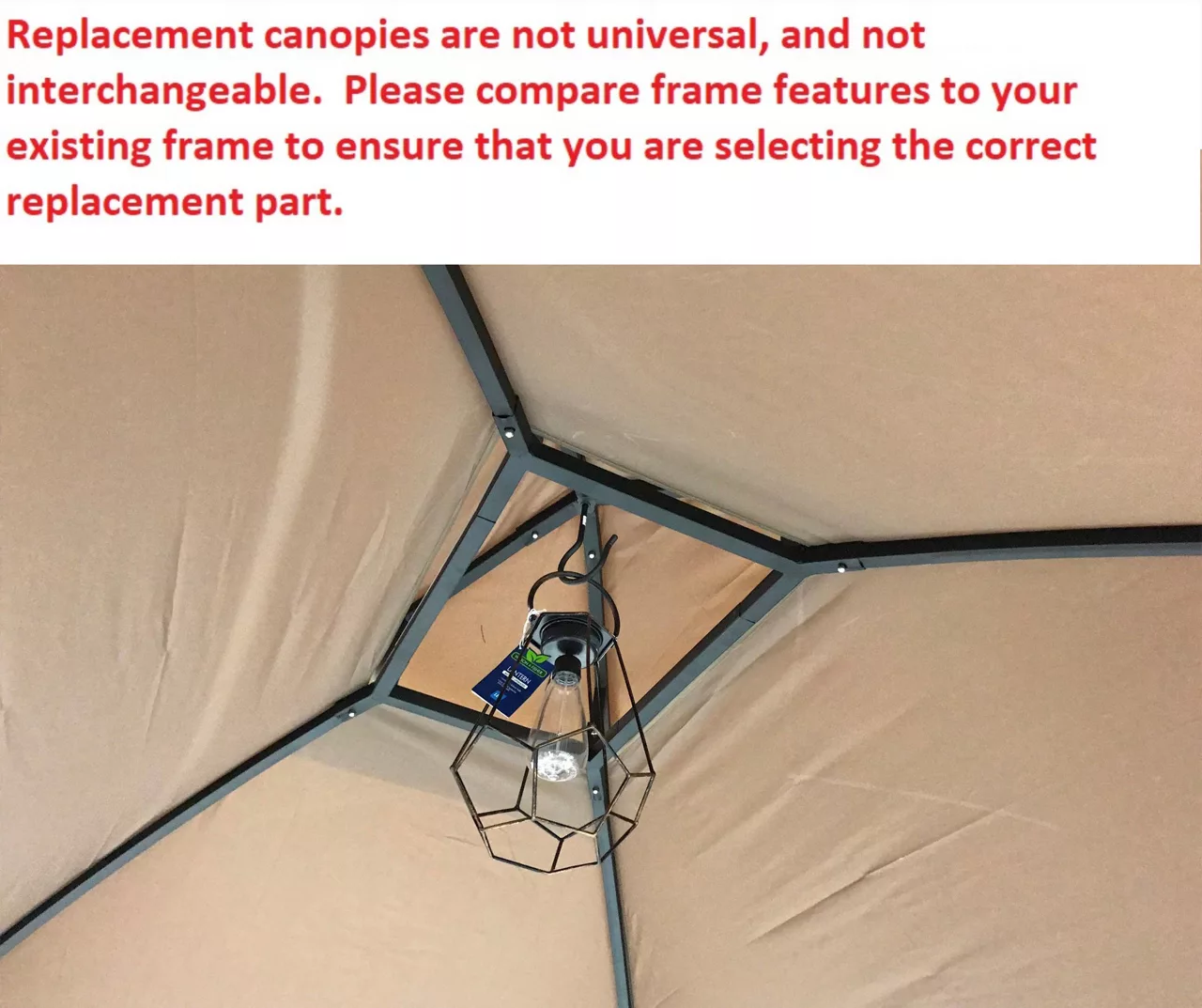 Pinehurst Grill Gazebo Beige Damask Replacement Canopy 15 Pinehurst Grill Gazebo Beige Damask Replacement Canopy - Image 13