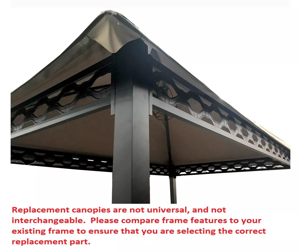 Pinehurst Grill Gazebo Beige Damask Replacement Canopy 16 Pinehurst Grill Gazebo Beige Damask Replacement Canopy - Image 14