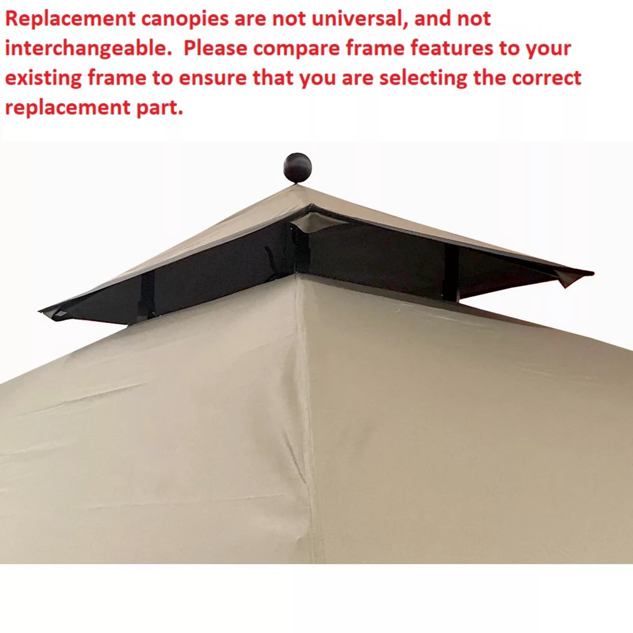 Pinehurst Grill Gazebo Beige Damask Replacement Canopy 9 Pinehurst Grill Gazebo Beige Damask Replacement Canopy - Image 7