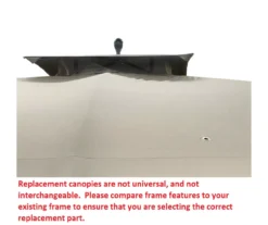 Augusta Gazebo Beige Replacement Canopy -Chic Furniture Store 810549365 51