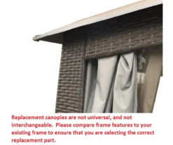 Augusta Gazebo Beige Replacement Canopy -Chic Furniture Store 810549365 61