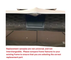 Augusta Gazebo Beige Replacement Canopy -Chic Furniture Store 810549365 71