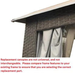 Augusta Gazebo Beige Replacement Riplock Canopy -Chic Furniture Store 810549366 6