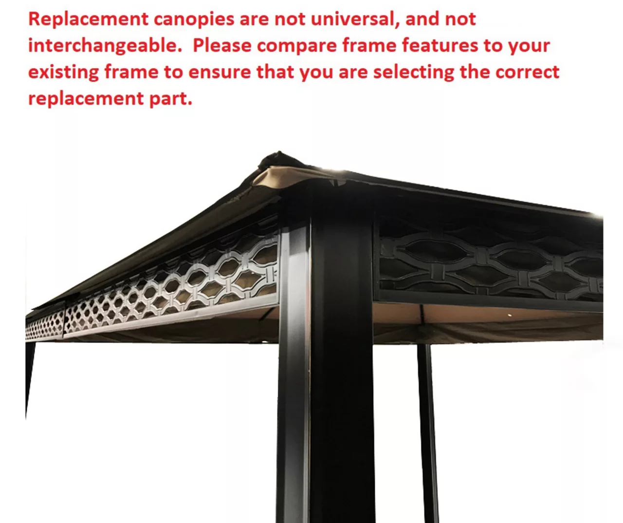 Pinehurst Gazebo Beige Replacement Canopy 14 Pinehurst Gazebo Beige Replacement Canopy - Image 12