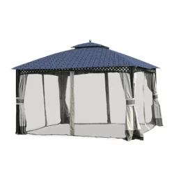 Windsor Dome Gazebo Midnight Blue Trellis Replacement Canopy 18 Windsor Dome Gazebo Midnight Blue Trellis Replacement Canopy -Chic Furniture Store 810549380 3
