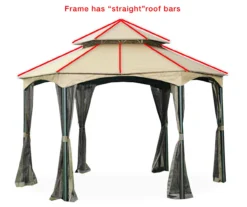 Southbay Gazebo Beige Replacement Canopy -Chic Furniture Store 810549395 41