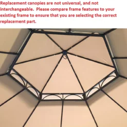 Southbay Gazebo Beige Replacement Canopy -Chic Furniture Store 810549395 5