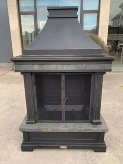 56.3" Eastlake Wood Burning Fireplace -Chic Furniture Store 810550372 6