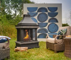 56.3" Eastlake Wood Burning Fireplace -Chic Furniture Store 810550372 9