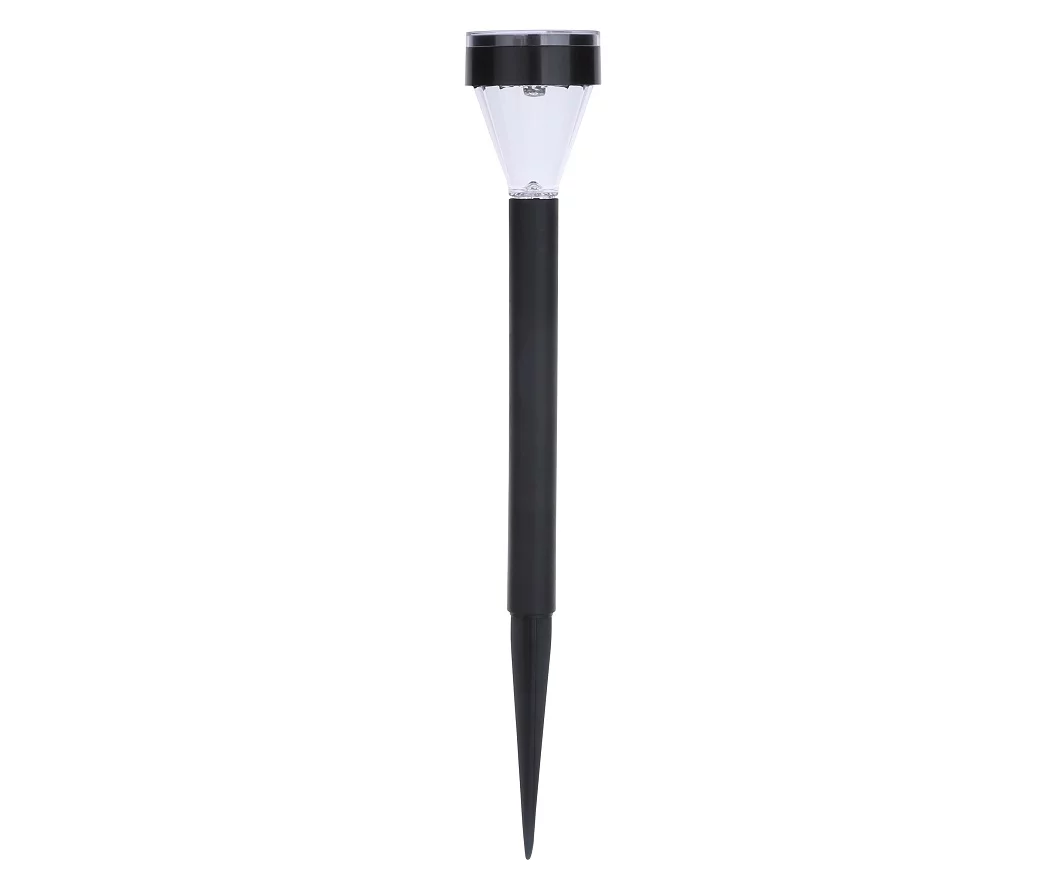 Black 10-Piece Solar Light Yard Stake Set 3 Black 10-Piece Solar Light Yard Stake Set