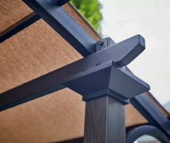 8.5' X 13' Capilano Steel Pergola With Bar Counter -Chic Furniture Store 810555271 2