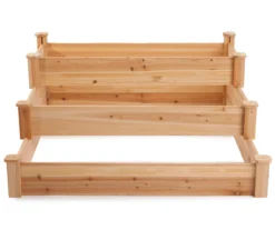 53.1" Wood 3-Tiered Raised Garden Bed