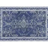 Navy & White Persian Geometric Doormat, (2' X 3') -Chic Furniture Store 810558048