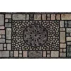 Brown Faux Graystone Blocks Doormat, (18" X 30") -Chic Furniture Store 810558076