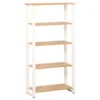 Dorm Essentials Oak & White 4-Shelf Bookcase -Chic Furniture Store 810559115 1