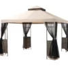 10' X 10' Kennecott All-Weather Wicker Soft Top Gazebo -Chic Furniture Store 810559755