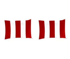 Jordan Manufacturing Cabana Stripe Outdoor Throw Pillows, 2-Pack -Chic Furniture Store 810560473 1