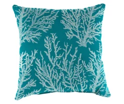 16" Sea Coral Turquoise Outdoor Throw Pillows, 2-Pack -Chic Furniture Store 810560526 5