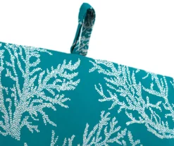 Sea Coral Turquoise French Edge Outdoor Chair Cushion 23 Sea Coral Turquoise French Edge Outdoor Chair Cushion -Chic Furniture Store 810560544 7
