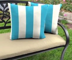Jordan Manufacturing Cabana Stripe Outdoor Throw Pillows, 2-Pack -Chic Furniture Store 810560731 2