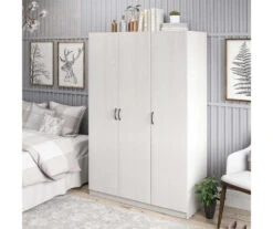 Ivory Oak 3-Door Storage Wardrobe -Chic Furniture Store 810561398 51