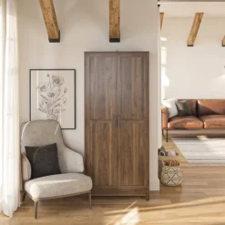 Seven Hills Columbia Walnut 2-Door Storage Cabinet -Chic Furniture Store 810563167 61