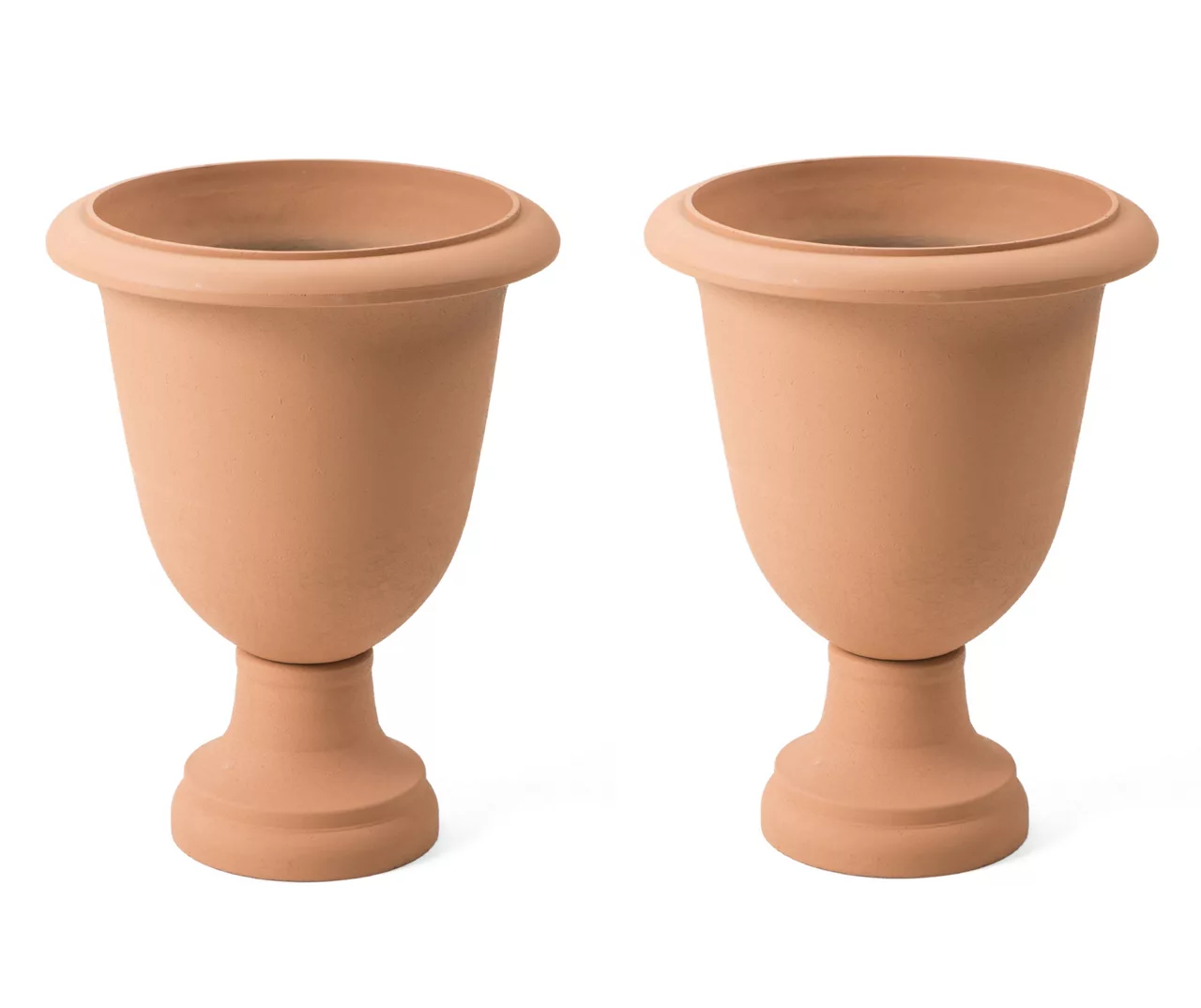 Glitzhome Plastic Urn Planters, 2-Pack 3 Glitzhome Plastic Urn Planters, 2-Pack