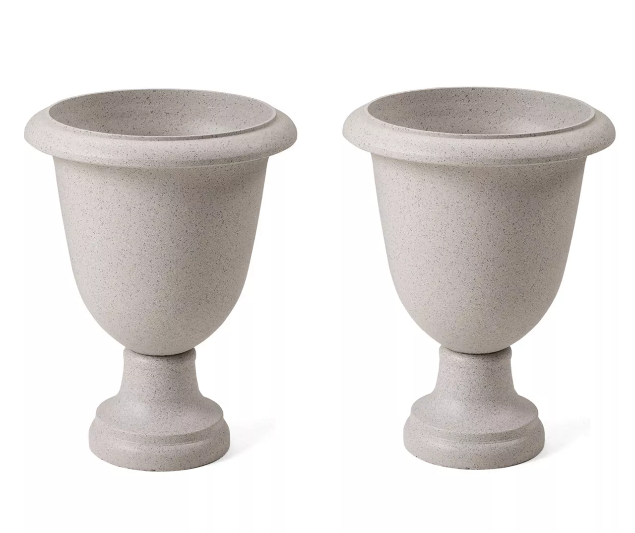 Glitzhome Plastic Urn Planters, 2-Pack 4 Glitzhome Plastic Urn Planters, 2-Pack - Image 2