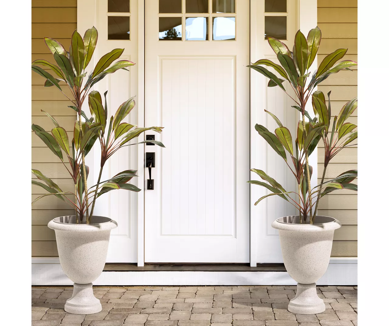 Glitzhome Plastic Urn Planters, 2-Pack 10 Glitzhome Plastic Urn Planters, 2-Pack - Image 8