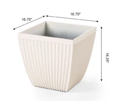 Glitzhome 16.25" Fluted Plastic Planters, 2-Pack 21 Glitzhome 16.25" Fluted Plastic Planters, 2-Pack -Chic Furniture Store 810565986 5