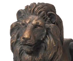 15.25" Guardian Lying Lion Garden Statuary 10 15.25" Guardian Lying Lion Garden Statuary -Chic Furniture Store 810566371 4