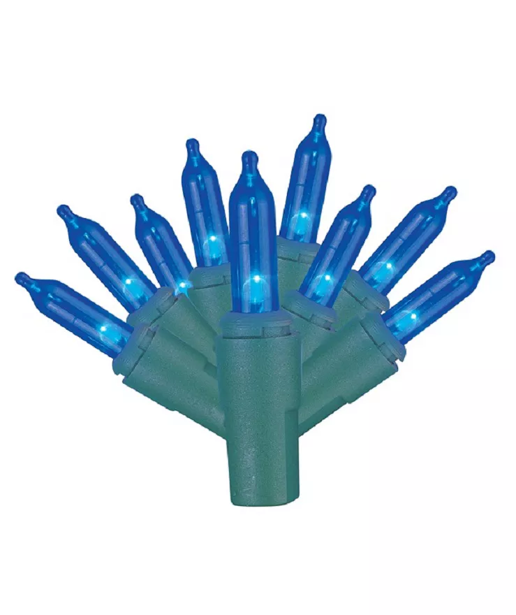 Blue LED Mini Light Set, 120-Lights 3 Blue LED Mini Light Set, 120-Lights