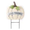 28.75" Give Thanks Pumpkin Metal Yard Stake