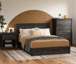 Silverton Black Oak Nightstand With USB Charging -Chic Furniture Store 810569984 1