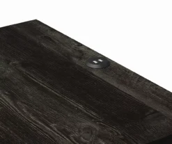 Silverton Black Oak Nightstand With USB Charging -Chic Furniture Store 810569984 3