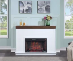 62" Grand Shiplap & Beam Electric Fireplace -Chic Furniture Store 810570729 3