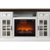 60" White 2-Tone Electric Fireplace Console 2 60" White 2-Tone Electric Fireplace Console -Chic Furniture Store 810570730 1