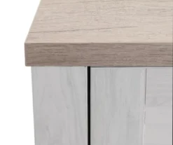 54" 2-Tone Shutter Door Electric Fireplace Console -Chic Furniture Store 810571321 2