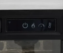 54" 2-Tone Shutter Door Electric Fireplace Console -Chic Furniture Store 810571321 4