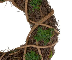 13" Twig & Moss Wreath -Chic Furniture Store 810574672 2