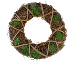 13" Twig & Moss Wreath