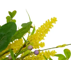 25" Yellow & Purple Daisy & Berry Wreath -Chic Furniture Store 810574691 3