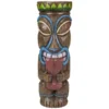 16" Tongue Out Tiki Solar Garden Statuary -Chic Furniture Store 810575978