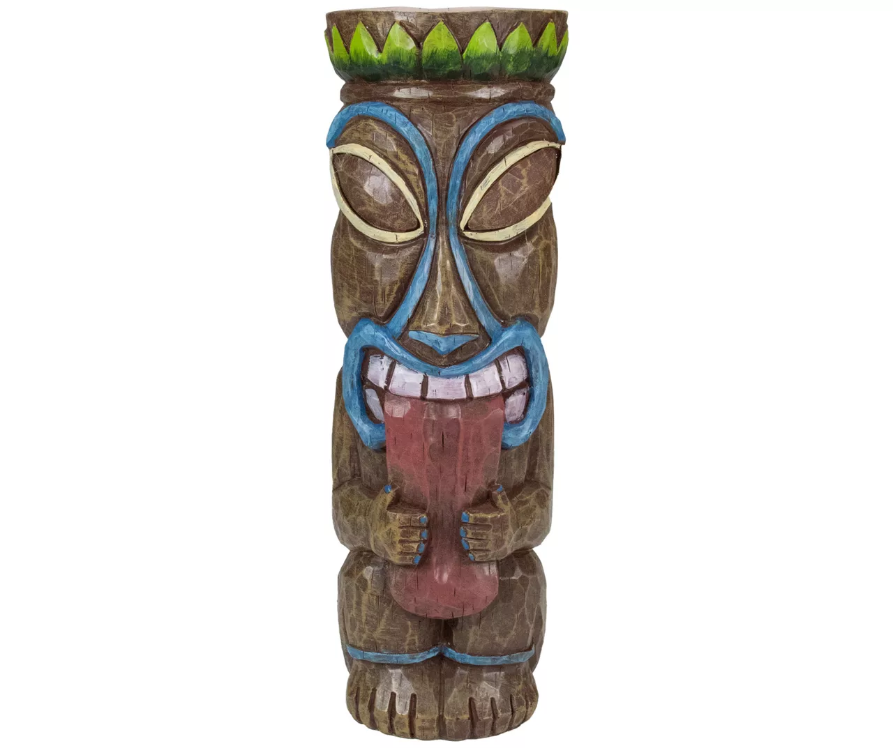 16" Tongue Out Tiki Solar Garden Statuary 3 16" Tongue Out Tiki Solar Garden Statuary
