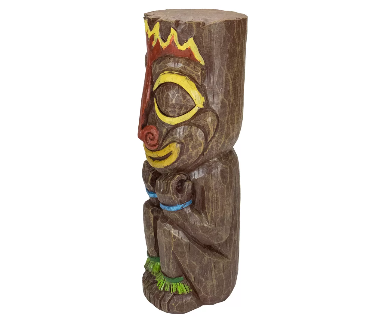 16" Fire Tiki Solar Garden Statuary 5 16" Fire Tiki Solar Garden Statuary - Image 3