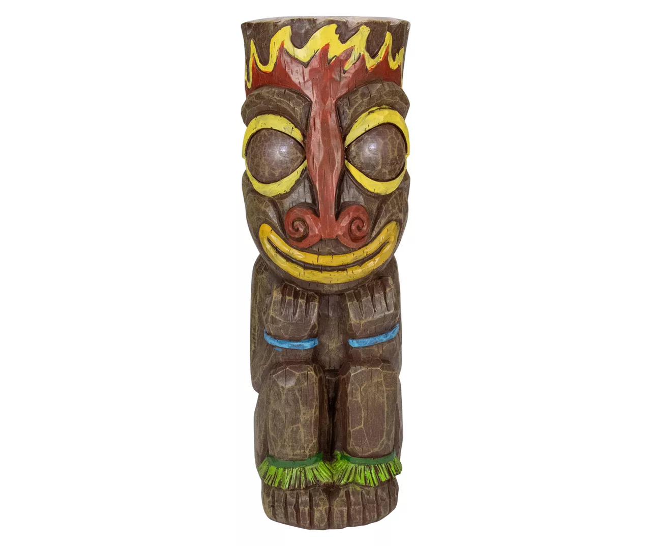 16" Fire Tiki Solar Garden Statuary 3 16" Fire Tiki Solar Garden Statuary
