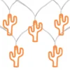 Northlight Orange Cactus LED Fairy Light Set, 10-Lights