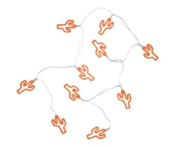 Northlight Orange Cactus LED Fairy Light Set, 10-Lights -Chic Furniture Store 810575988 3