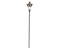 61" Brushed Copper Half Moon Oil Patio Torch -Chic Furniture Store 810575989 2
